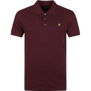 Lyle and Scott Polo Burgundy - Heren