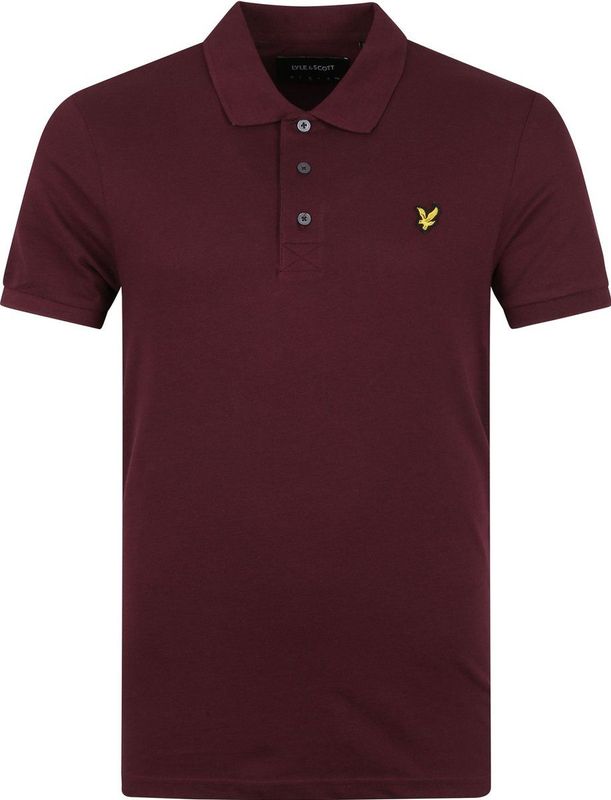 Lyle and Scott Polo Burgundy - Heren