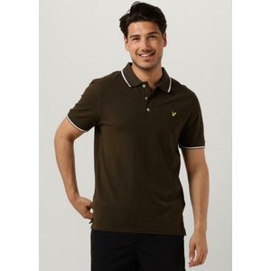 Lyle Scott Tipped Polo Shirt Polo's T-shirts Heren - Polo shirt - Groen