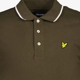 Lyle Scott heren polo kaki groen