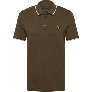 Lyle Scott heren polo kaki groen