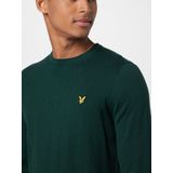 Lyle & Scott - Katoenen Merino Trui - Groen - Ronde Hals