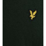 Lyle & Scott - Katoenen Merino Trui - Groen - Ronde Hals