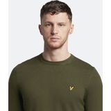 Lyle & Scott - Crew Neck Merino Jumper - Heren Sweater - Groen - Katoen/Wol