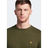 Lyle & Scott - Crew Neck Merino Jumper - Heren Sweater - Groen - Katoen/Wol