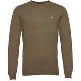 Lyle & Scott - Crew Neck Merino Jumper - Heren Sweater - Groen - Katoen/Wol