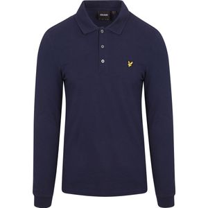 Lyle and Scott Longsleeve Polo Navy - Heren