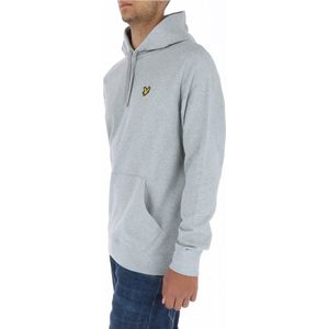 Lyle & Scott Heren Truien & Vesten Pullover Hoodie - Grijs - Maat XXL
