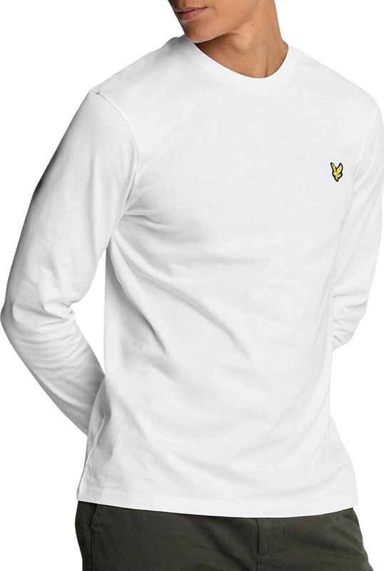 Lyle & Scott - Plain T-shirt - Lange Mouwen - Zwart - 100% Katoen