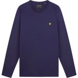 Lyle & Scott - Effen T-shirt - Blauw - 100% BCI-katoen