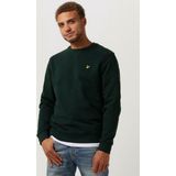 Lyle & Scott - Men Crew Neck - Trui - Donkergroen - 100% Katoen