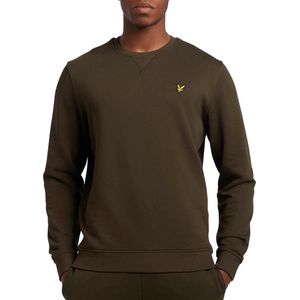 Lyle & Scott - Men Crew Neck - Trui - Donkergroen - 100% Katoen