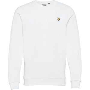 Lyle & Scott - Sweatshirt - Wit - Heren - Katoen - Klassieke Pasvorm met Printpatroon