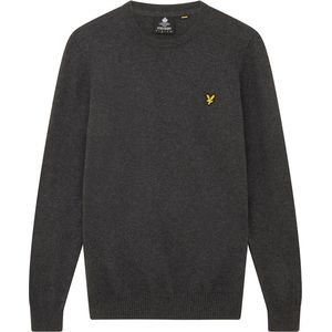Lyle & Scott - Crew Neck - Pullover - Donkergrijs - Merino Wol