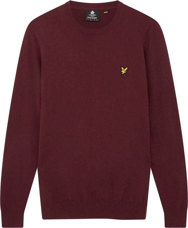 Lyle & Scott - Crew Neck - Pullover - Donkergrijs - Merino Wol