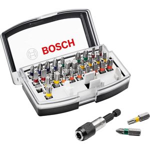 Bosch Accessories 32-delige schroefbit (PH-, PZ-, zeskant-, T-, TH-, S-Bit, accessoires boormachine en schroevendraaier)