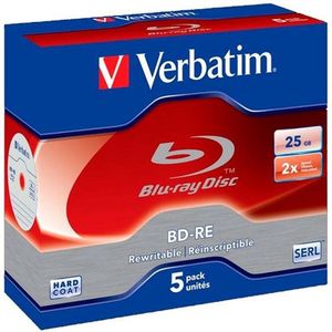 Verbatim BD-RE SL - 25GB 2x JC White Blue