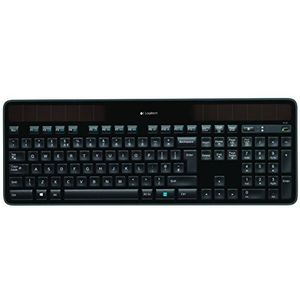 Logitech K750 keyboard RF Wireless QWERTY UK English Black - Logitech K750, Standard, Wireless, RF Wireless, QWERTY, Black