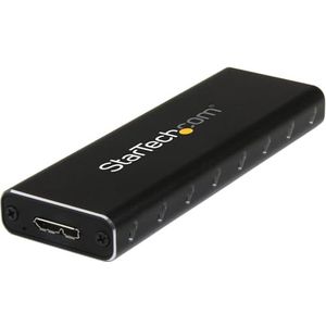 StarTech.com Externe USB 3.0 behuizing voor M.2 SATA SSD met UASP draagbare SSD-behuizing USB 3.0 naar SATA III M.2 (SM2NGFFMBU33)