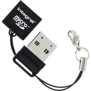 Integral MicroSD mini card Reader USB 2.0
