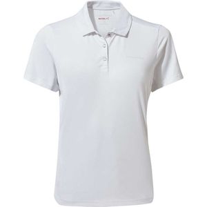 Craghoppers Nosilife Pro Korte Mouw Poloshirt Wit 8 Vrouw