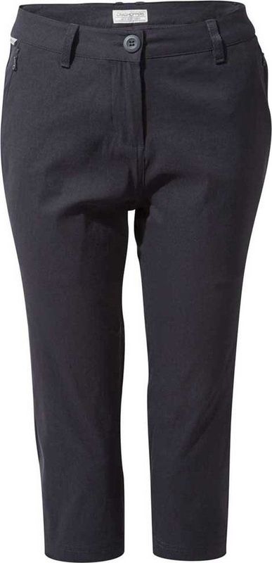 Craghoppers - Kiwi Pro Ii - Capri Broek - 3/4 - Zwart - UPF 40+ Zonbescherming