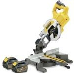 DeWALT DCS777T2 - Afkort- en Verstekzaagmachine Set - 2x 6.0Ah Accu
