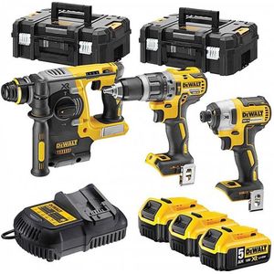 DeWALT DCK368P3T 18V Li-Ion Accu 3 Delige Combiset (3x 5.0Ah Accu) In TSTAK