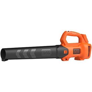 Black+Decker BCBL200B Axial accu-bladblazer (18 V, hoge blaassnelheid van 145 km/u, luchtvolume 577 m³/h, geïntegreerde bladkrabber, voor terrassen, paden, opritten, zonder accu + oplader)