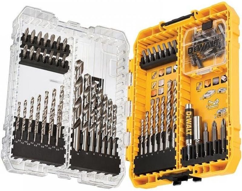 DeWALT - DT70761 - Bit- en Boorset - 42 Schroefbits - 7 Metselboren - 21 HSS-G Boren