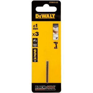 DeWalt Accessoires Black & Gold Metaalboor | 1  mm - DT20510-QZ