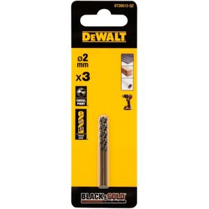 DeWalt - DT20512-QZ - Metaalboor - 2 mm - High Speed Staal - Zwart/Goud