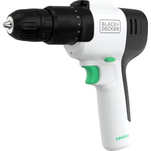BLACK+DECKER Reviva™ Schroefklopboormachine - 12V - Zwart - Lithium-ion Accu