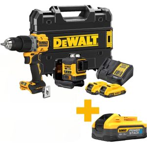 DeWalt DCK2095D2T-QW | Accu Combiset | DCLE34031 3x360° Kruislijnlaser + DCD805N 18V Schroef-/klopboormachine DCK2095D2T-QW