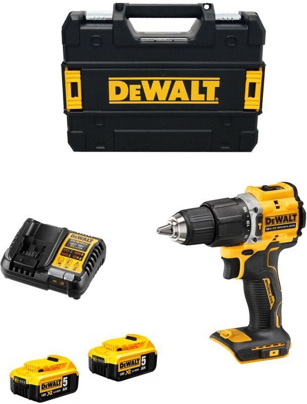 DeWalt DCD100YP2T-QW Accu klopboormachine 18V 5,0Ah Li-Ion in TSTAK koffer - 100 year Special Edition