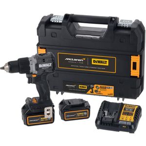 DeWALT DCD85MP2T McLaren 18V Li-ion Accu Klopboor-/schroemachine Set (2x 5.0Ah Accu) In TSTAK