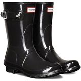 Hunter - Regenlaarzen - Zwart - Synthetisch - Gespsdetail