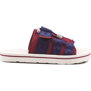 Hunter - Original Beach Slides - Rood Wit Zwart - Slipper
