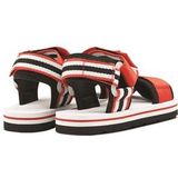 Hunter - Original Beach - Sandaal - Rood Wit Zwart - EVA-Rubber Zool