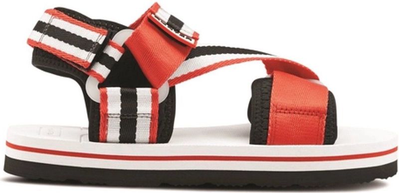 Hunter - Original Beach - Sandaal - Rood Wit Zwart - EVA-Rubber Zool
