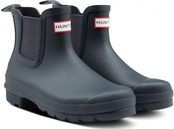 HUNTER Originele Chelsea rubberlaarzen voor dames, Donkerblauw, 40/41 EU