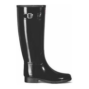 Hunter - Refined Tall Gloss - Regenlaars - Black - Gevulcaniseerd Rubber