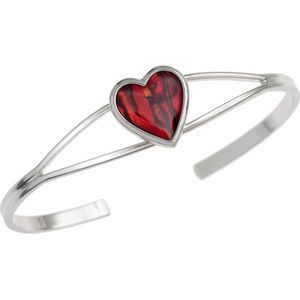 Tide Jewellery - Rode Paua Schelp Hart Armband