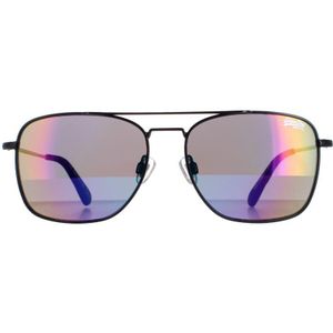 Superdry Trident SDS 004 matzwarte olieglans spiegelzonnebril - Heren | Sunglasses