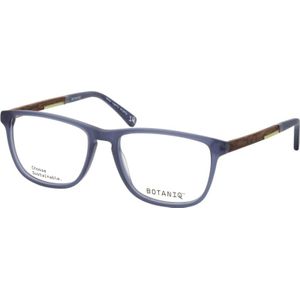 Botaniq Rechthoekige acetaatbril in limoenblauw voor heren, bril met sterkte, optioneel met zonnebrilkleuring of blauwlichtfilter (model BIO-1010-105)