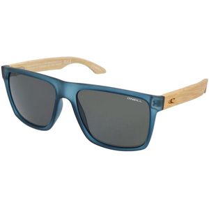 O'Neill Men's Polarized Sunglasses - Matte dark blue / Bamboo / Solid brown Lens - ONHARWOOD2.0-105P size 57-17-142 mm…