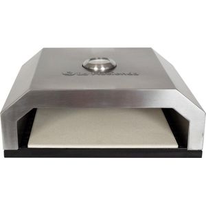 La Hacienda Firebox BBQ Pizza Oven (RVS) - L 35 x B 40 x H 15 cm - RVS - Grijs