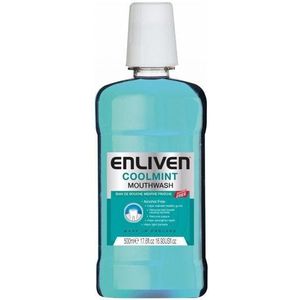 Enliven Cool Mint Blue Mouthwash Alcoholfree 500 ml
