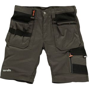 Scruffs - Trade Short - Cargobroek - Slate - 65% Polyester 35% Katoen, Slijtvaste Versterkingen