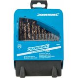 Silverline - Kobalt Boren Set - Ø 1 t/m 10 mm - 19 Delig - HSS met 5% Kobalt